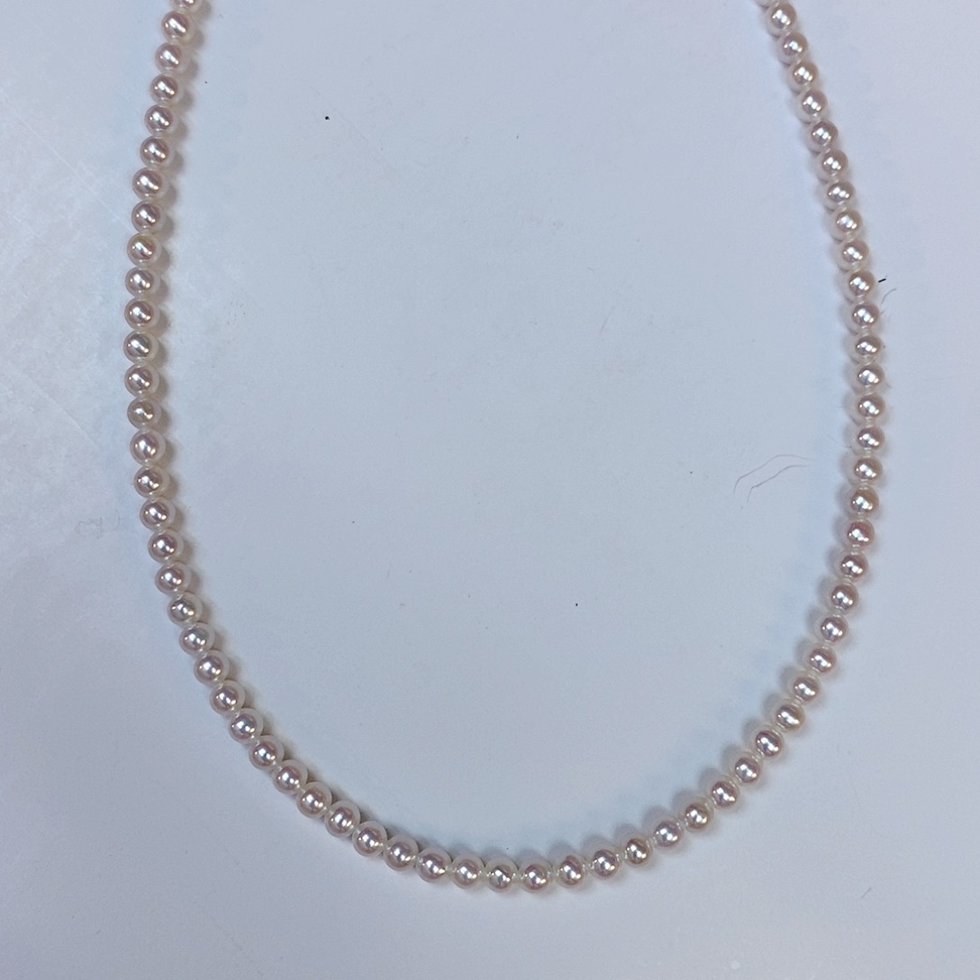 淡水珍珠银S925镶嵌项链