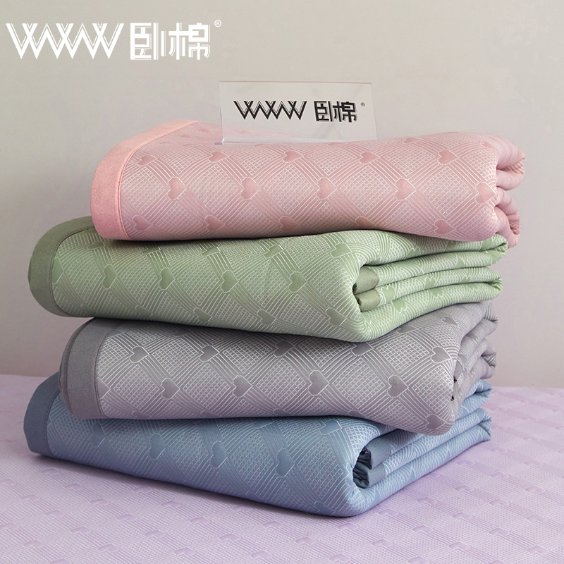 WWW冰豆豆柔软凉席凉感纯色床笠可折叠软席可机洗三件套E0001