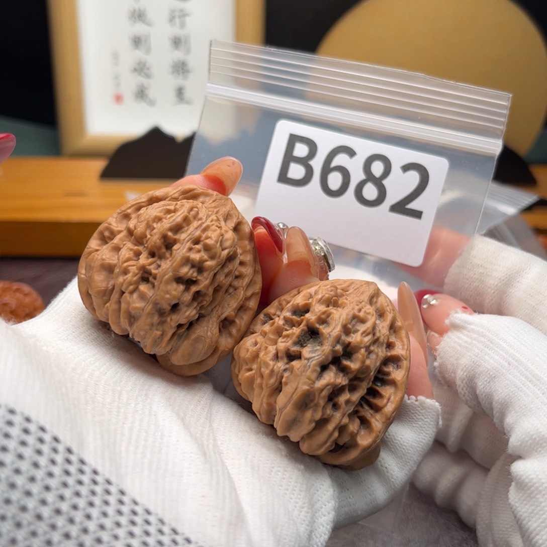 文玩核桃把件39金蟾王b 682