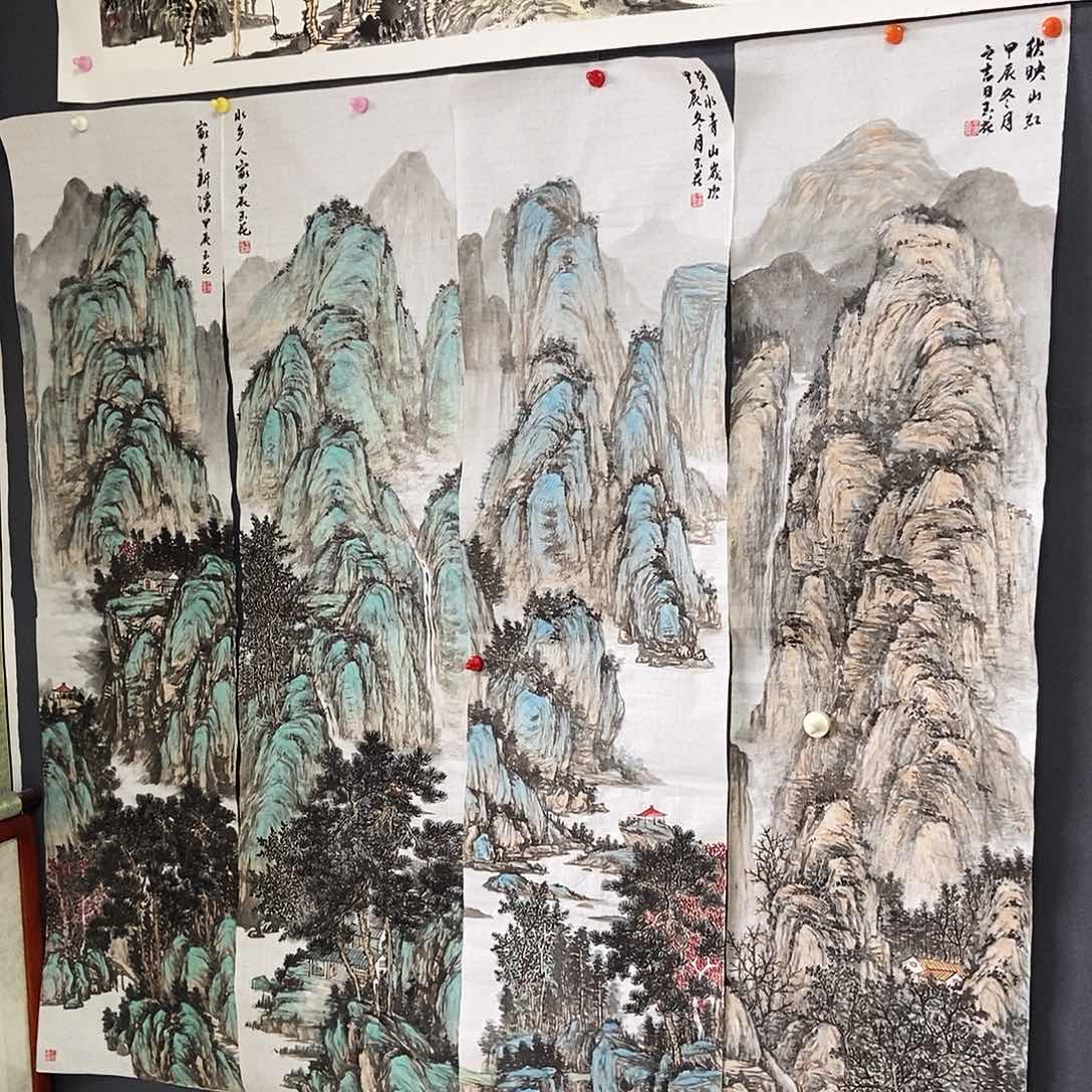 版画王玉花手绘作品34.138