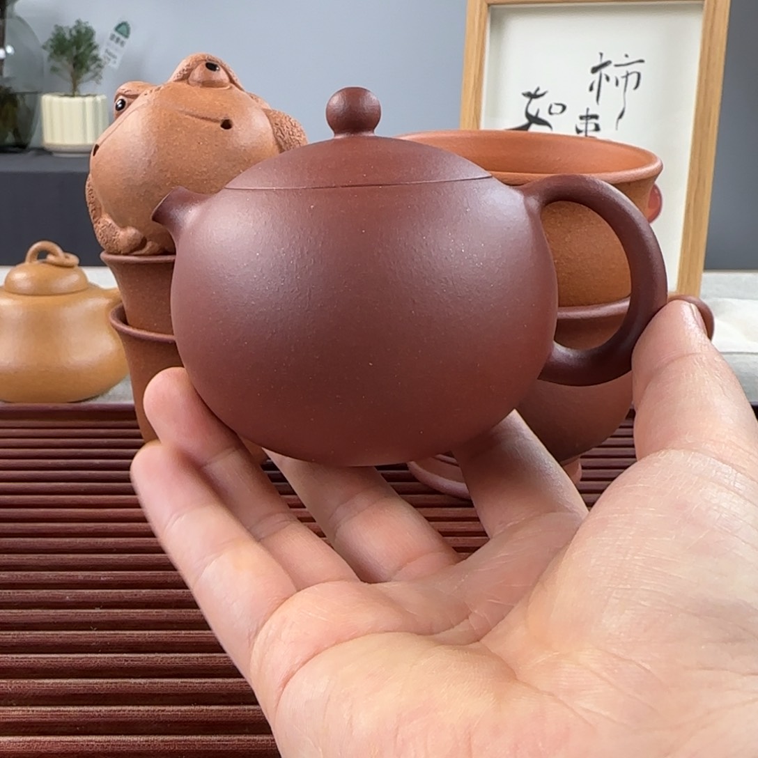 紫砂茶壶西施底槽青半手150ml