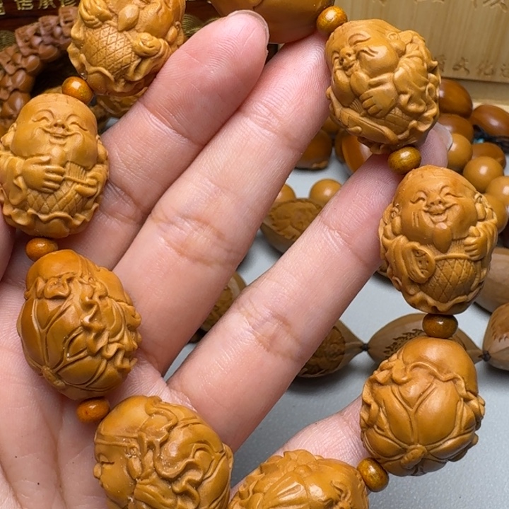 手串/手链橄榄核荷叶财神
