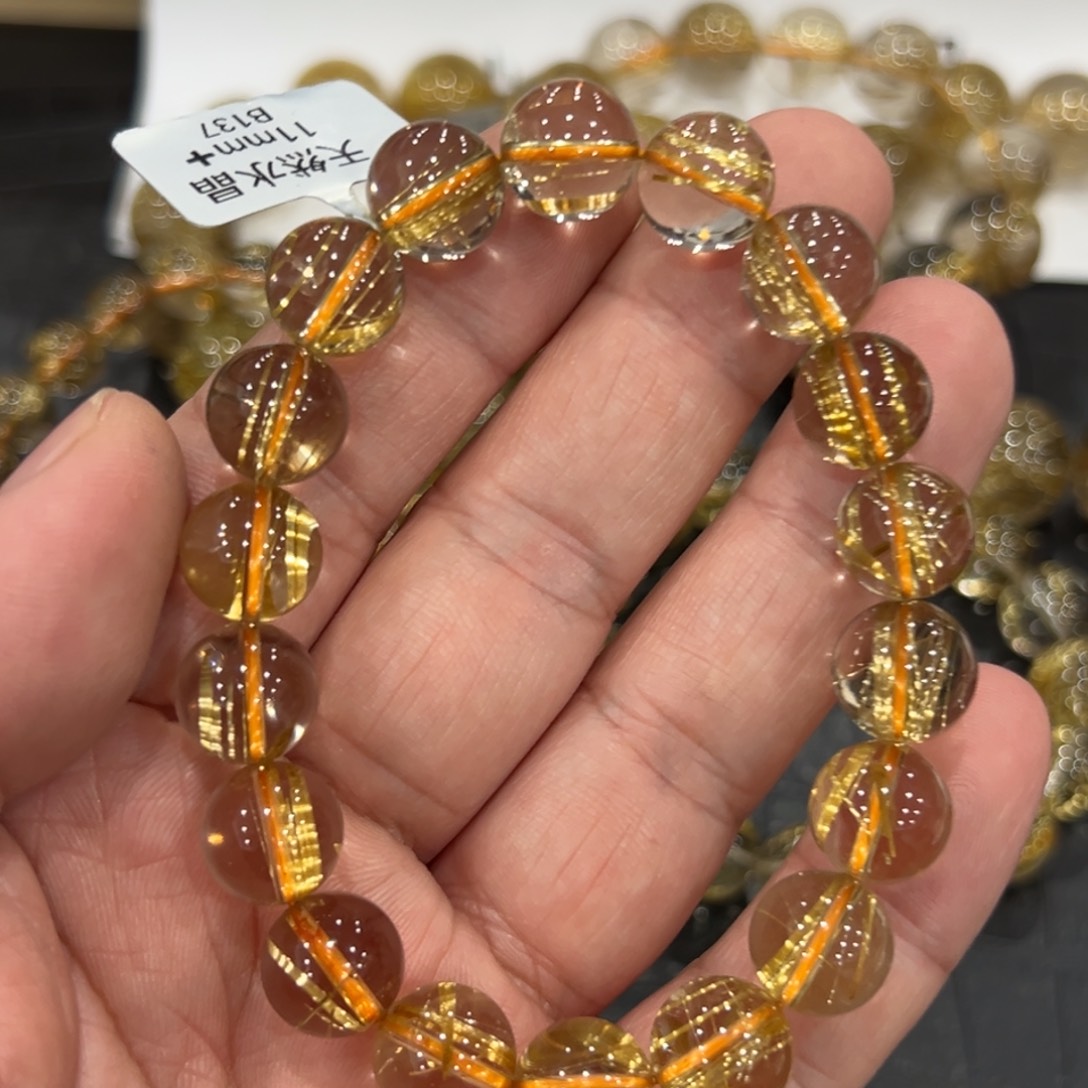 未镶嵌水晶手链b137钛晶