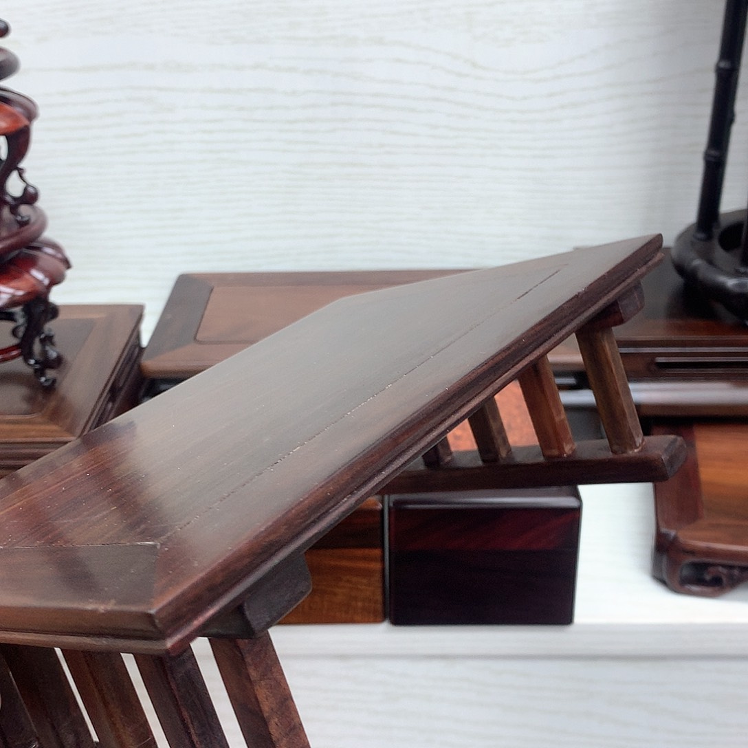 藤类大红酸枝竖杆底座