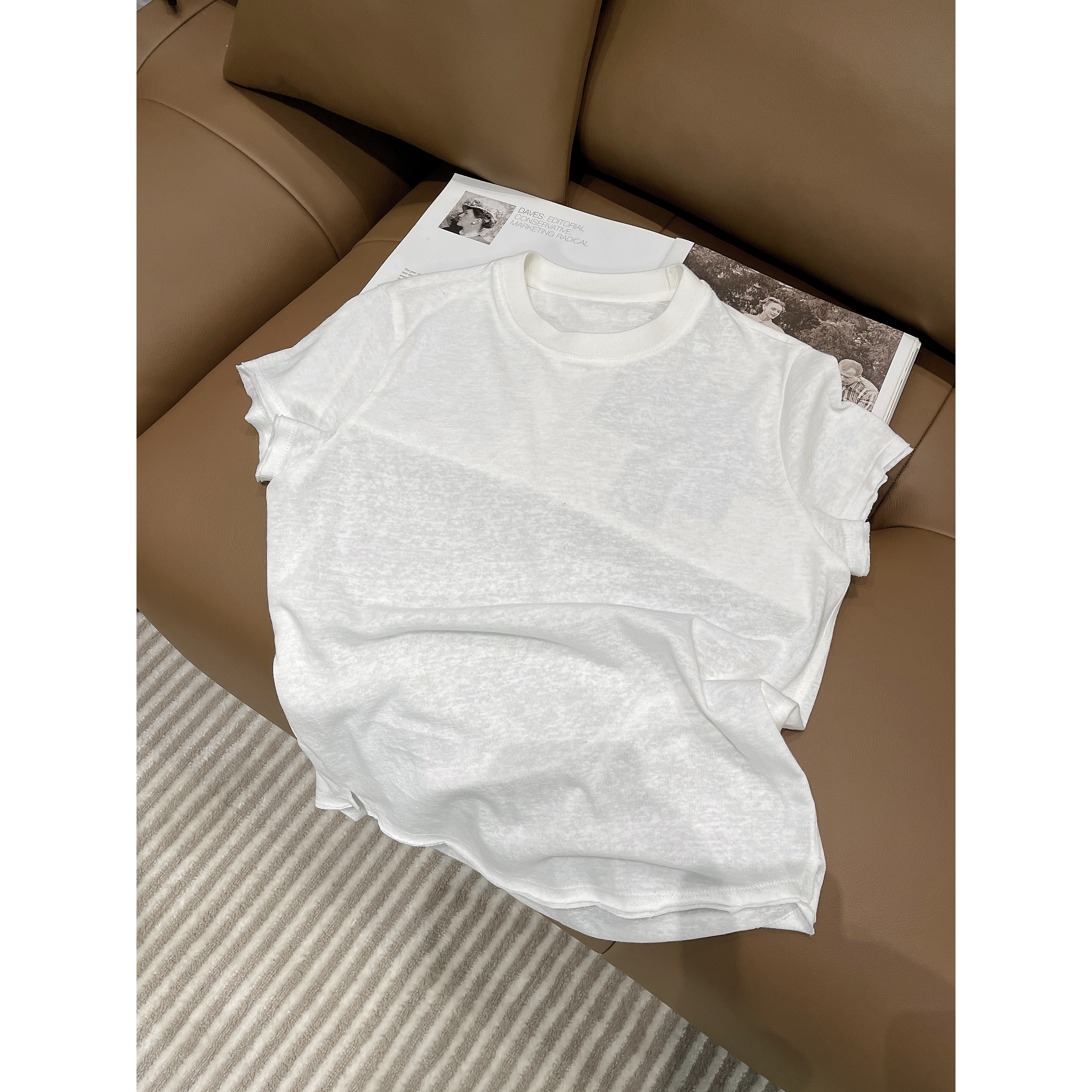 “浅缘留梦”休闲时尚高级感潮流百搭打底衫D5L224