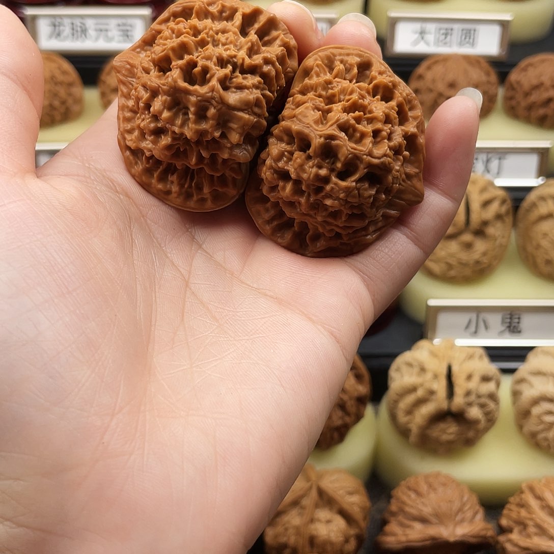 文玩核桃把件官帽46全品756