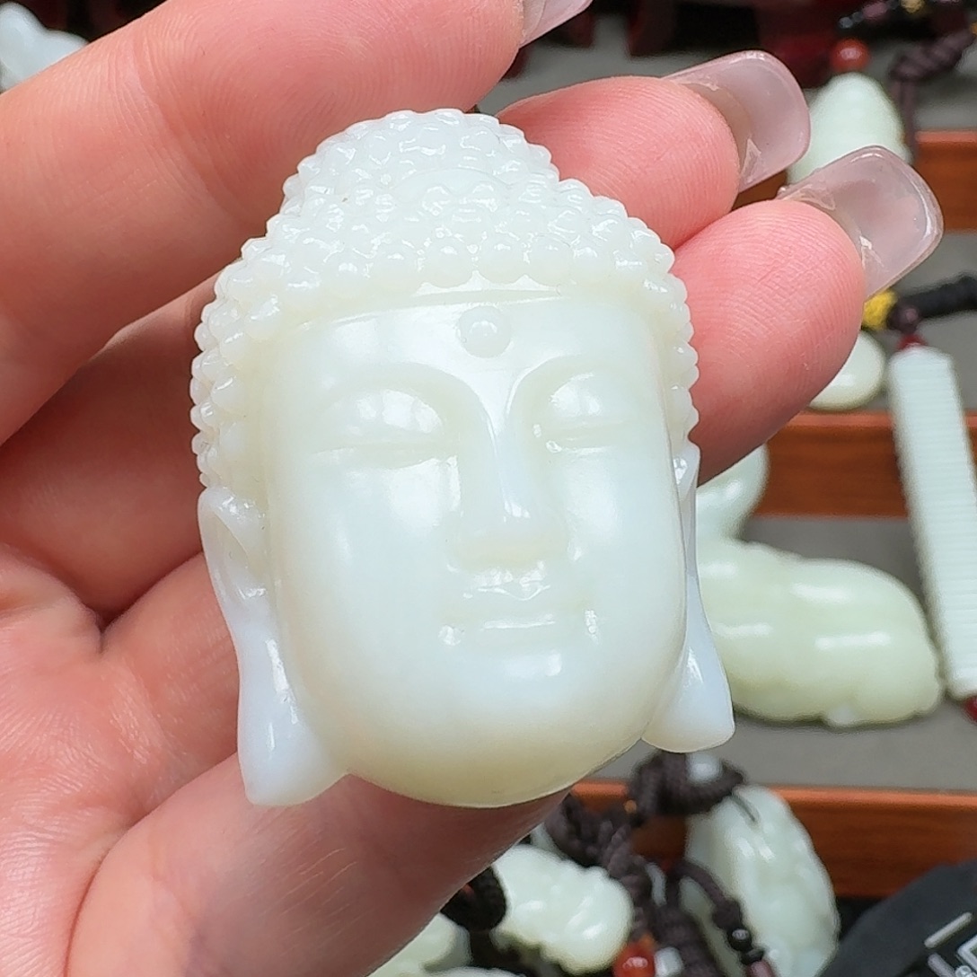 明***好和田玉未镶嵌挂件