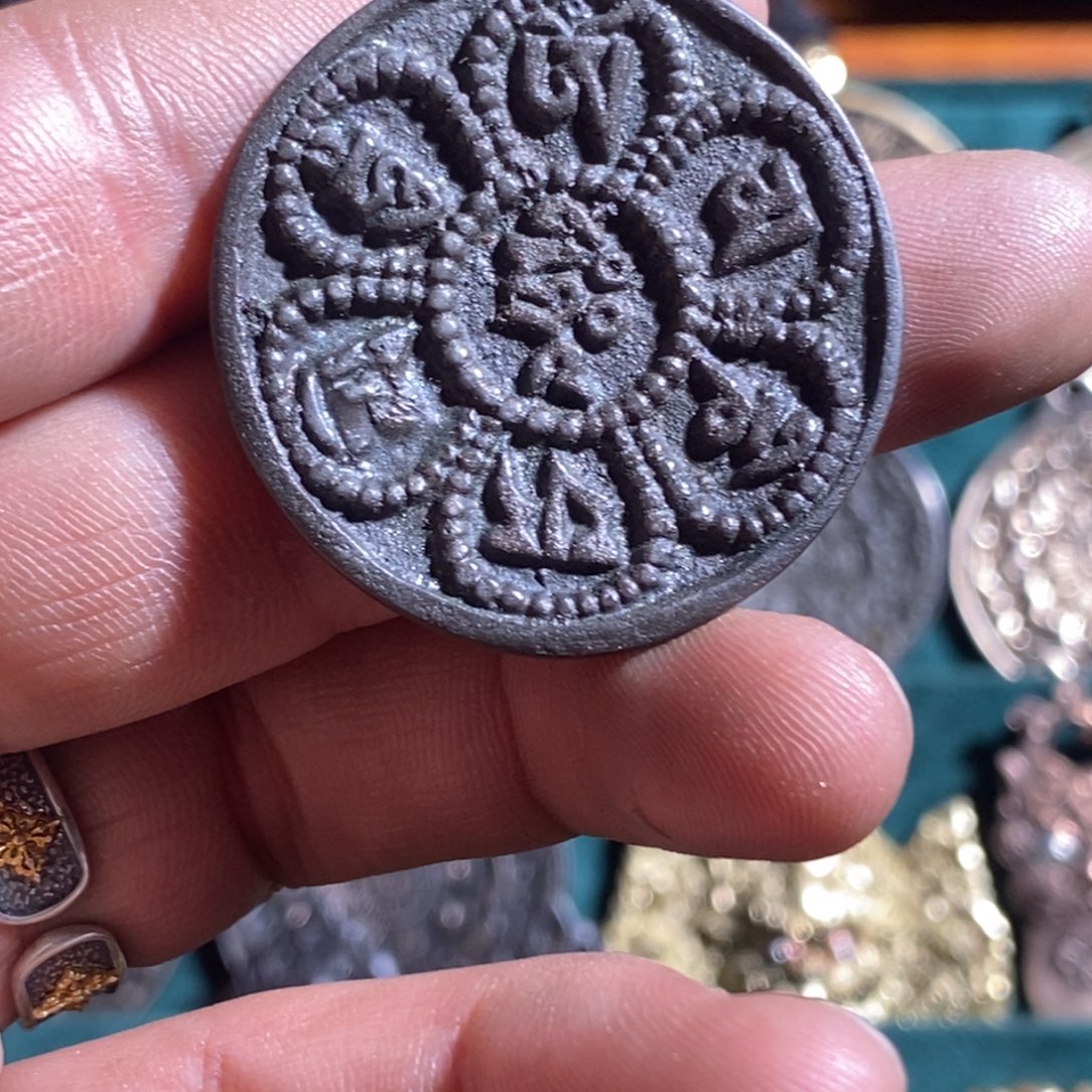 铜合金六字真言牌