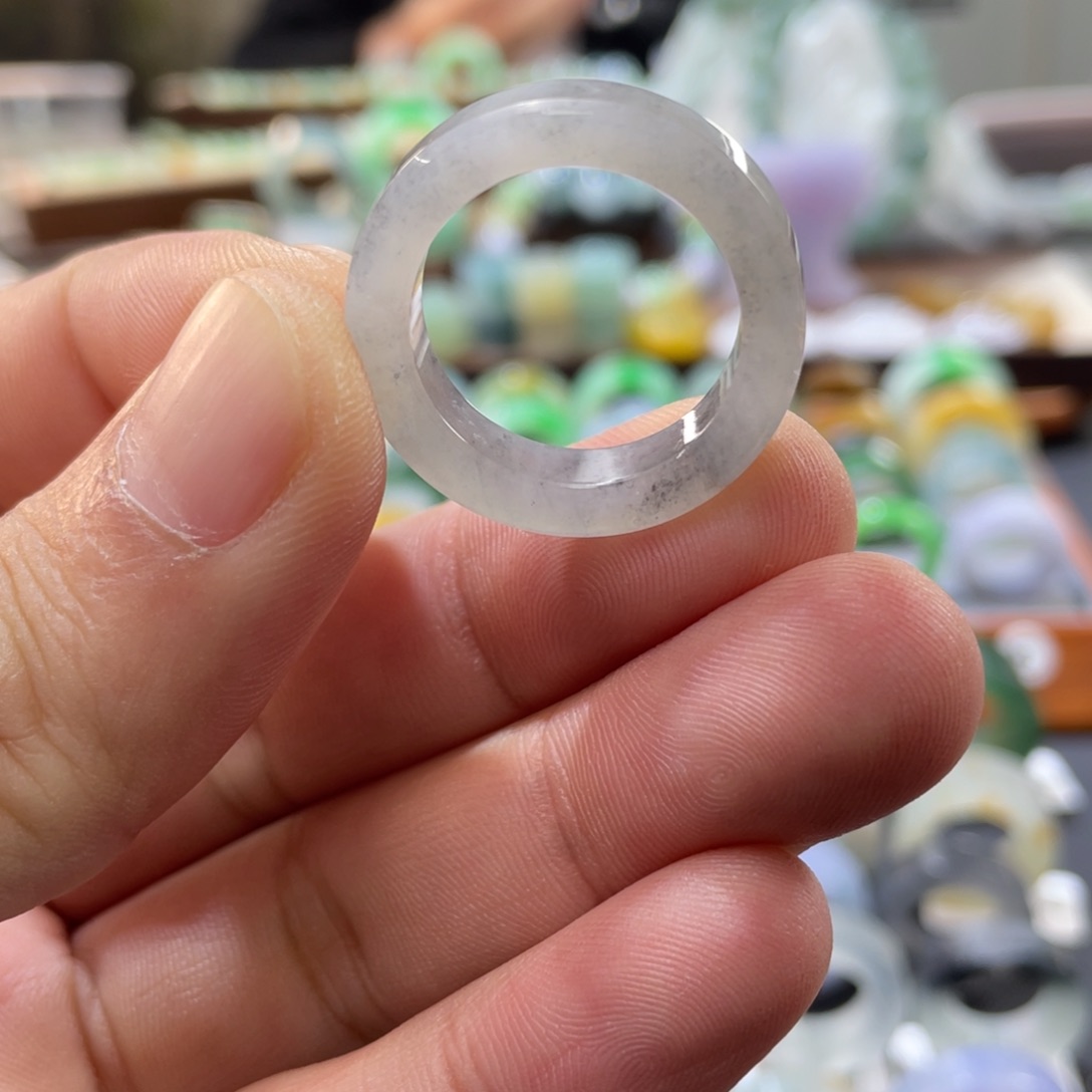 定制翡翠未镶嵌圈口20-21