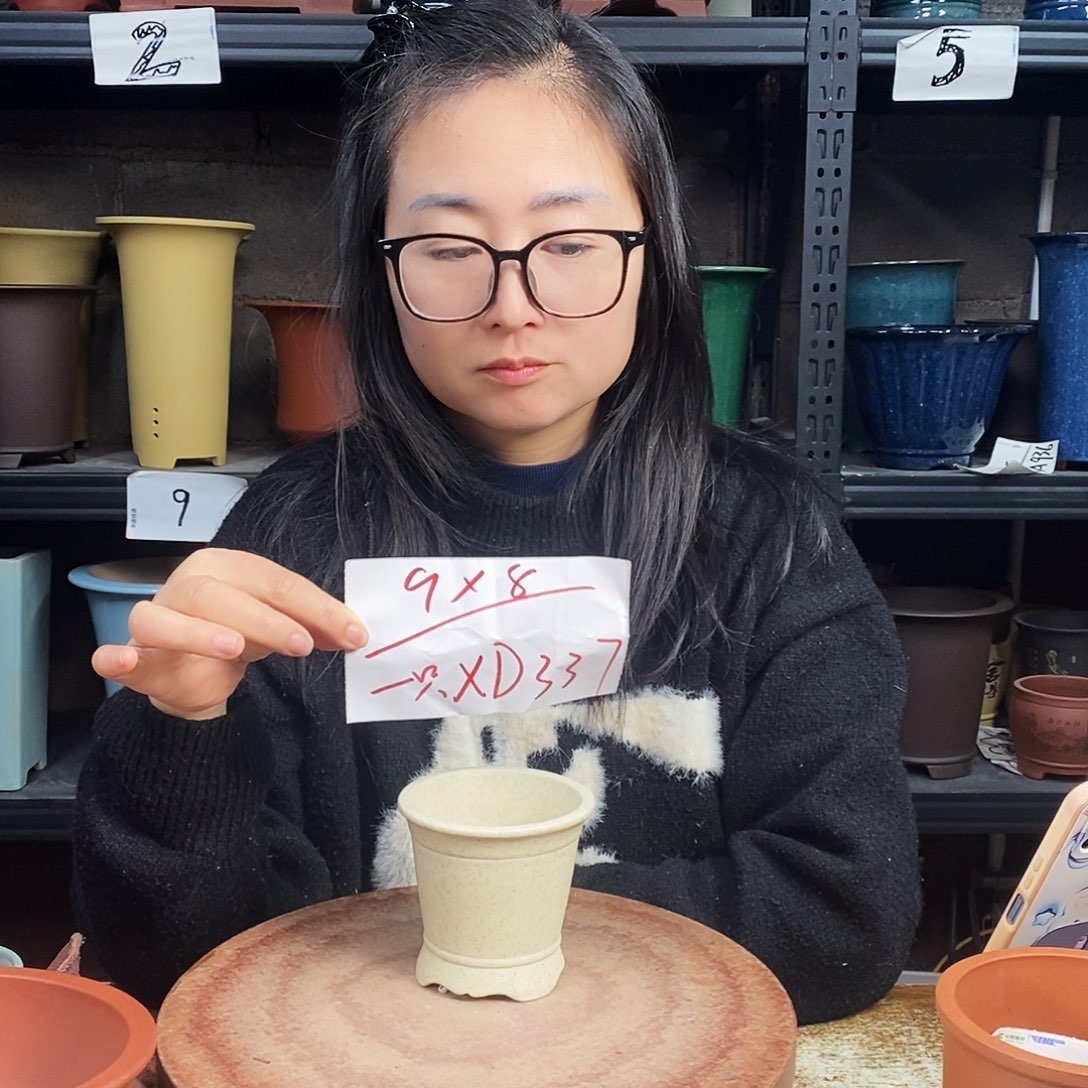 紫砂一只花盆货号XD337