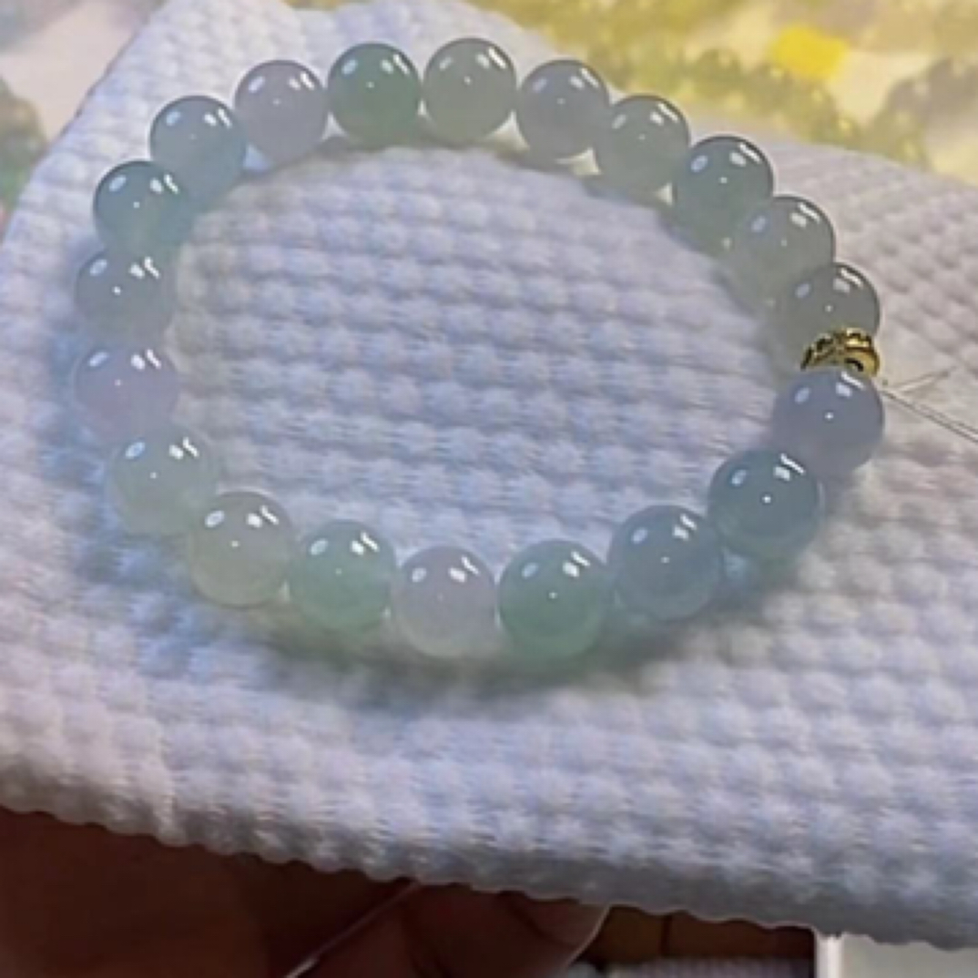 翡翠毛货手串未镶嵌