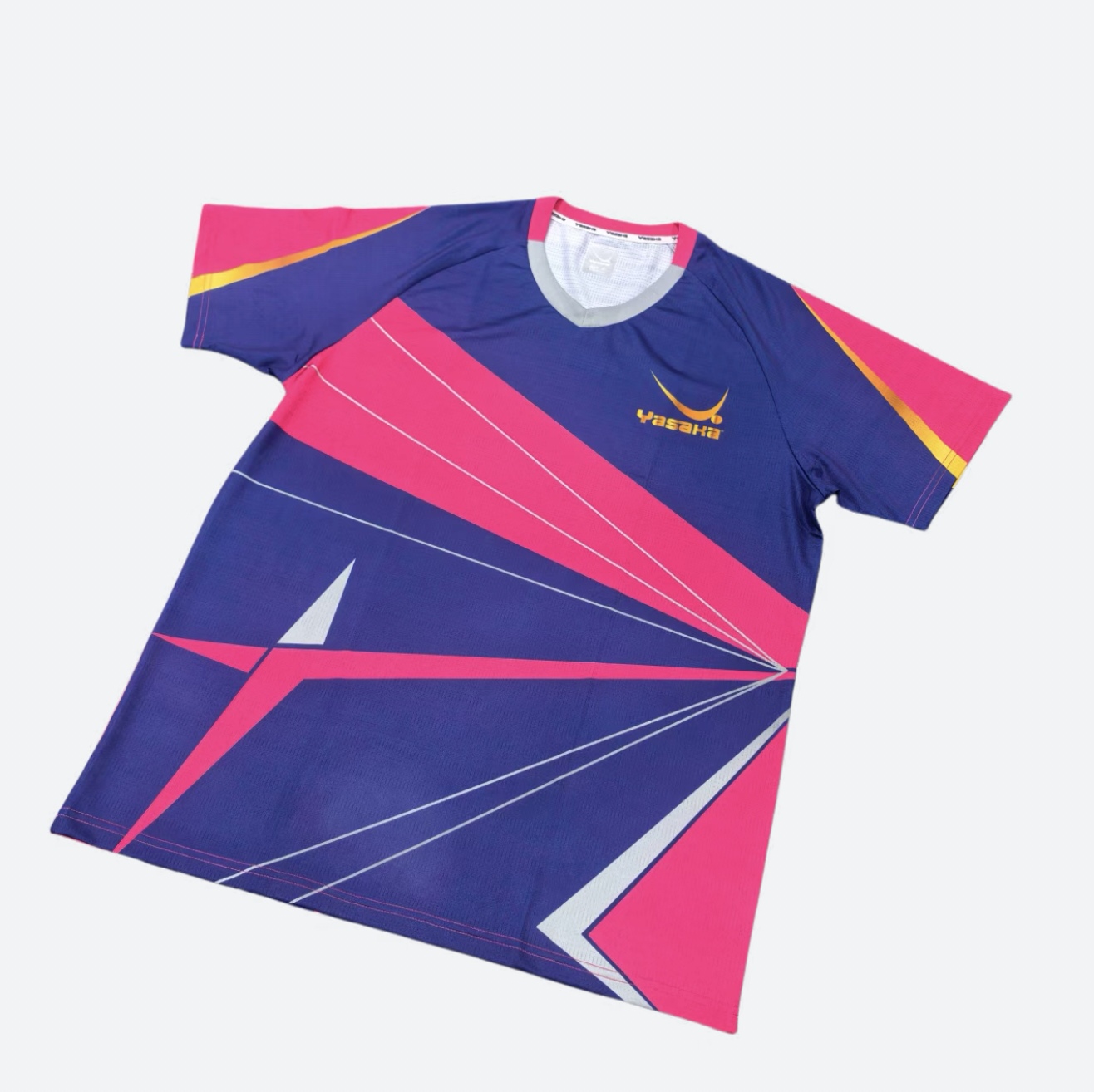 YASAKA亚萨卡金色年华赞助款专业乒乓球运动短袖速干透气