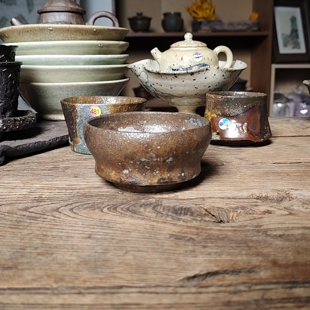 392柴窑裸烧作品杯子