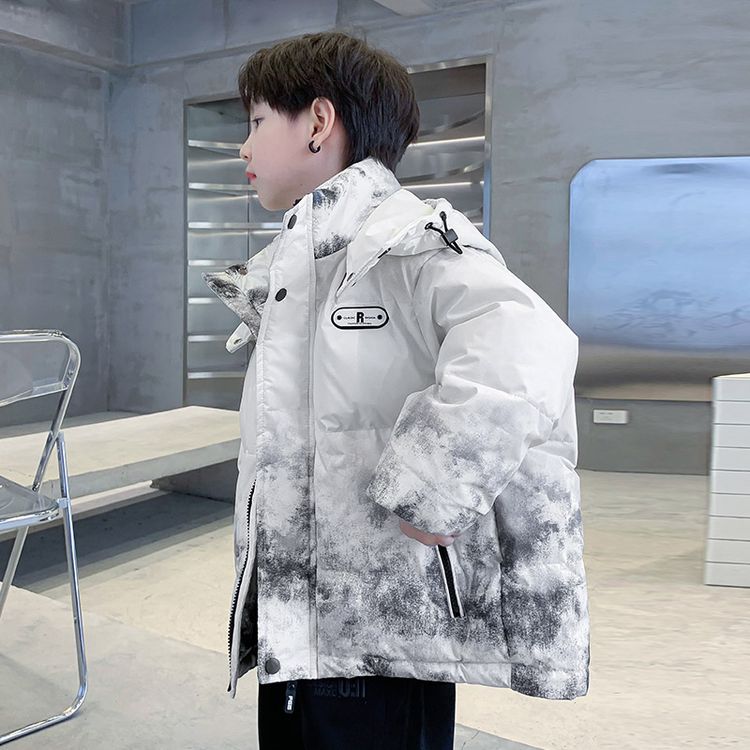 2025男童水墨画羽绒服  F15