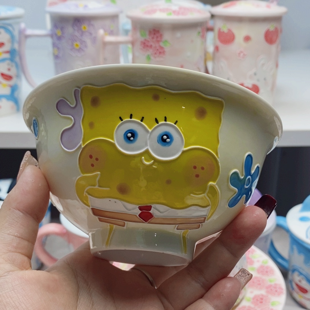 手绘手工制作陶瓷微瑕310