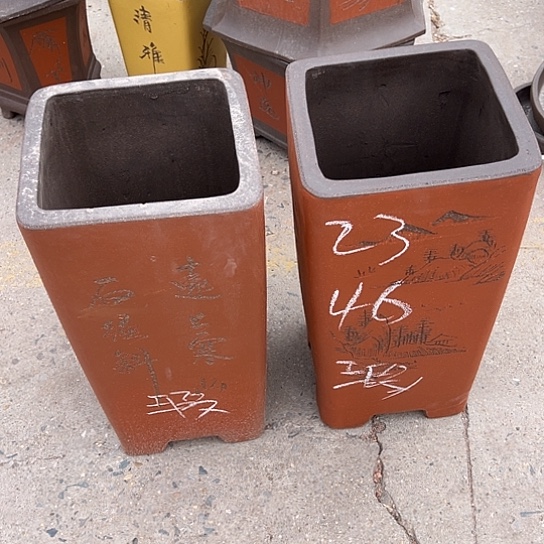 河***林紫砂花盆透气花盆