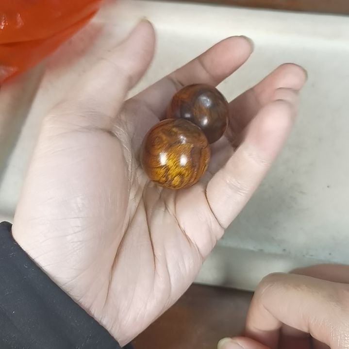 黄花梨/降香黄檀把件30mm小手撵