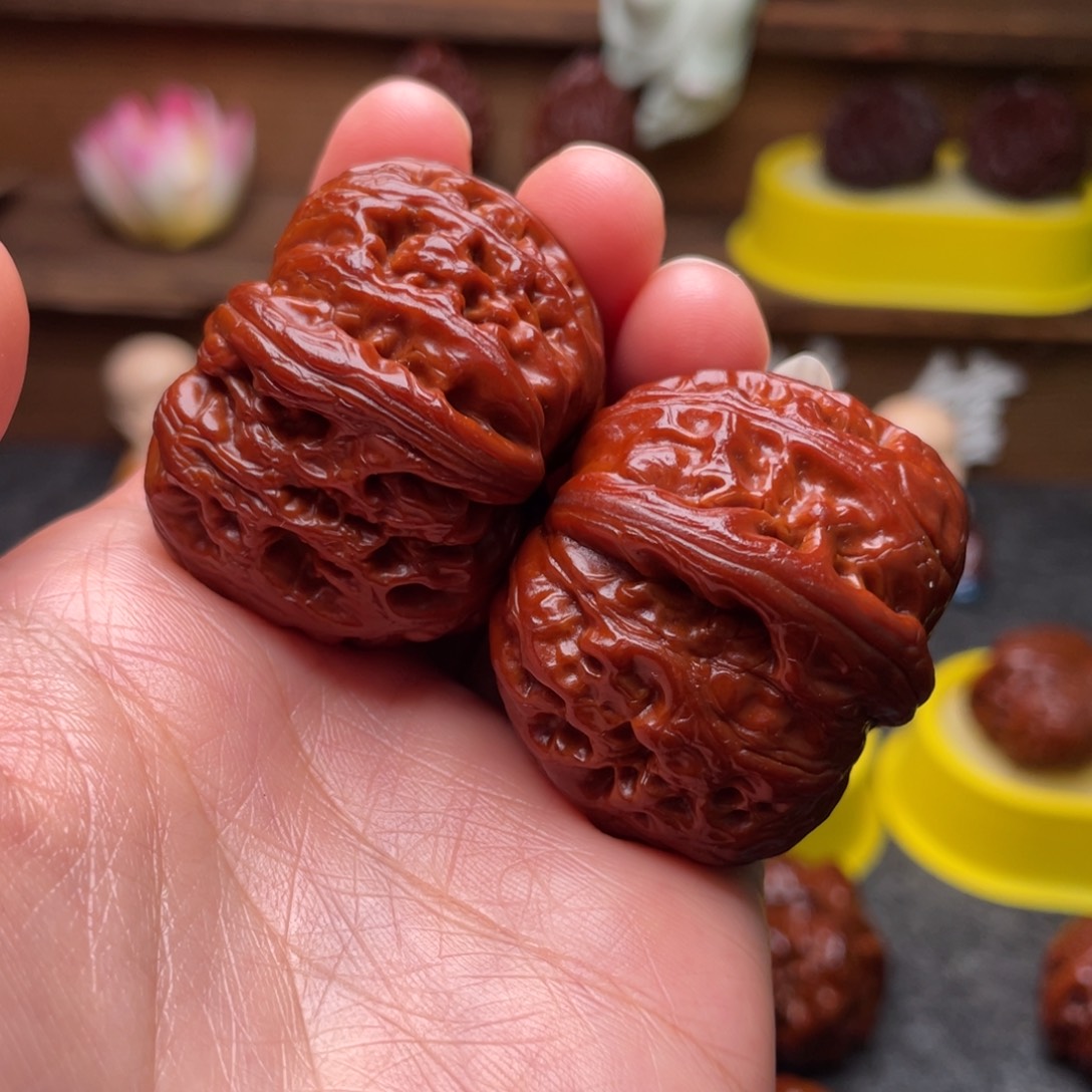 吊坠文玩核桃文玩核桃 手把件 元宝 41