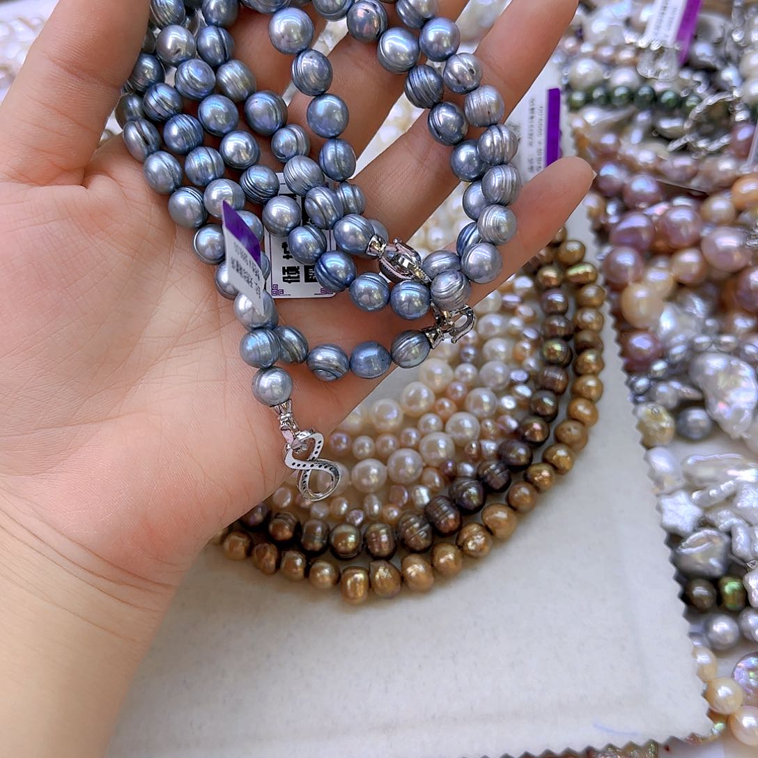 未镶嵌项链定制453淡水珍珠