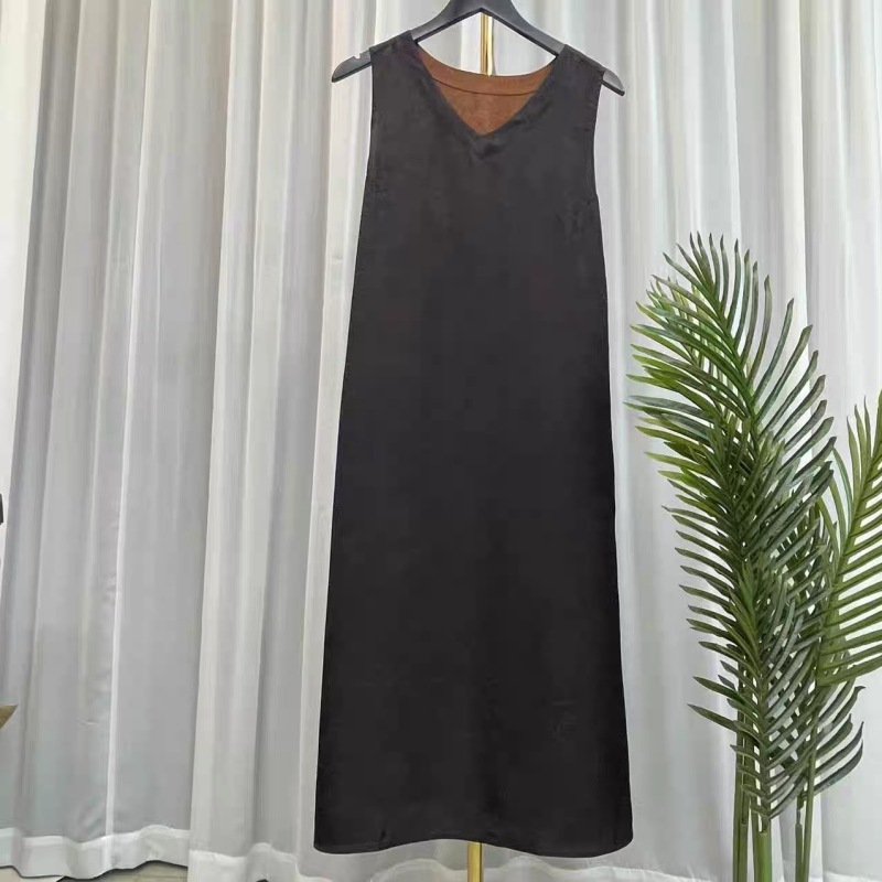 1595【岚秋】2025新款时尚国风 双面穿 花萝 提花背心裙