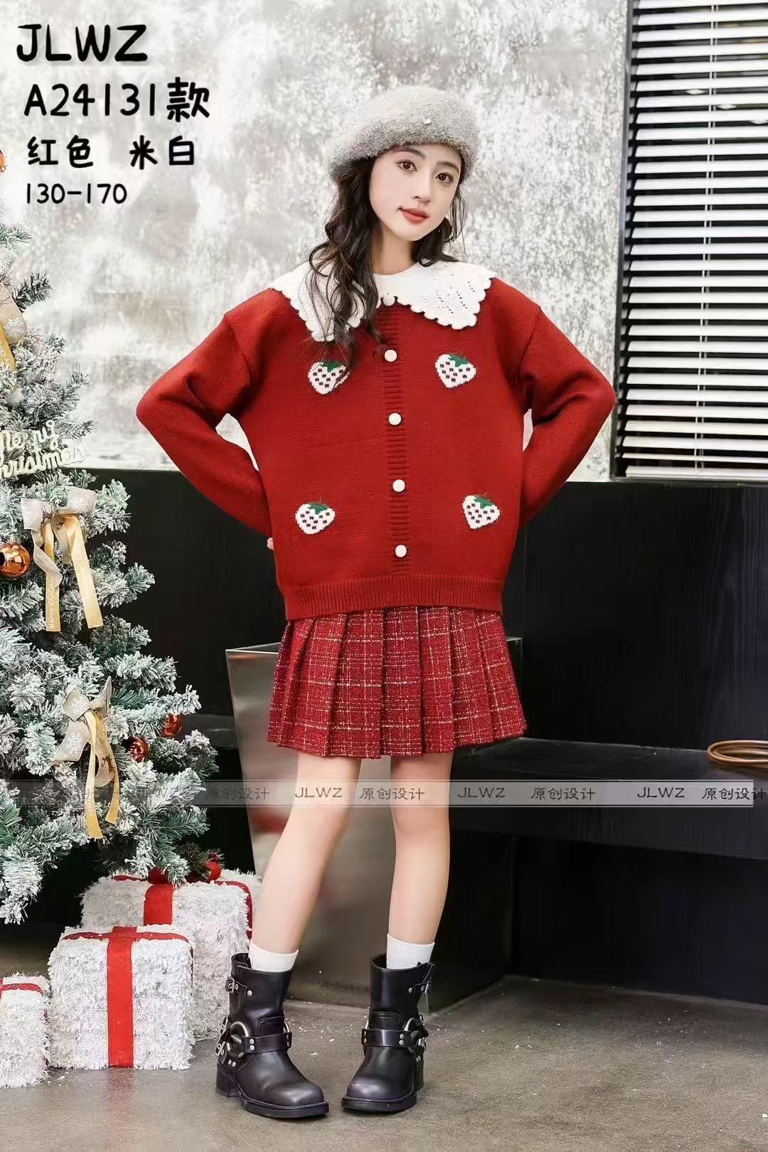 【套装】儿童新年款套装裙套两件套24131