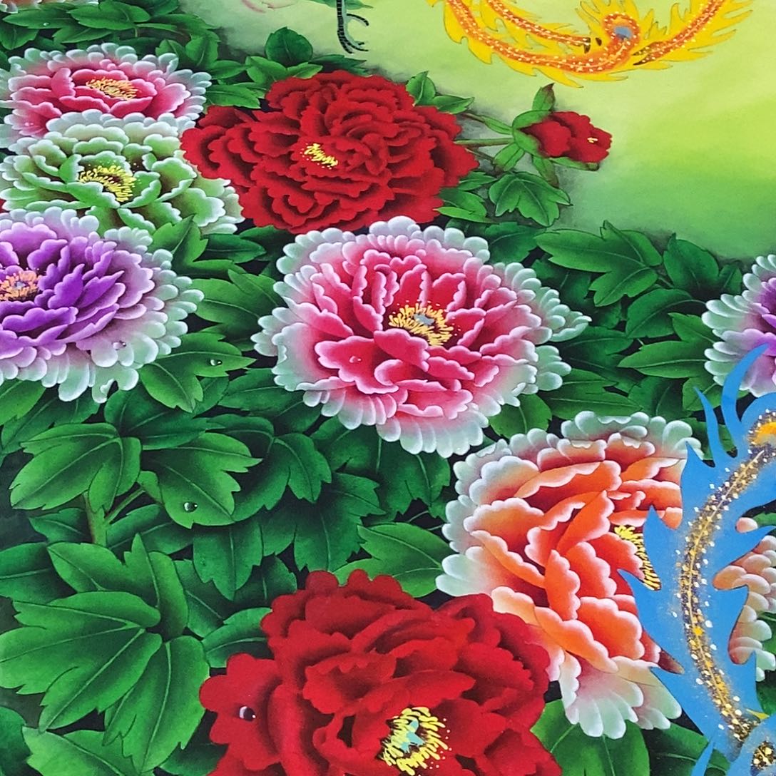 郭***文国画手绘工笔牡丹