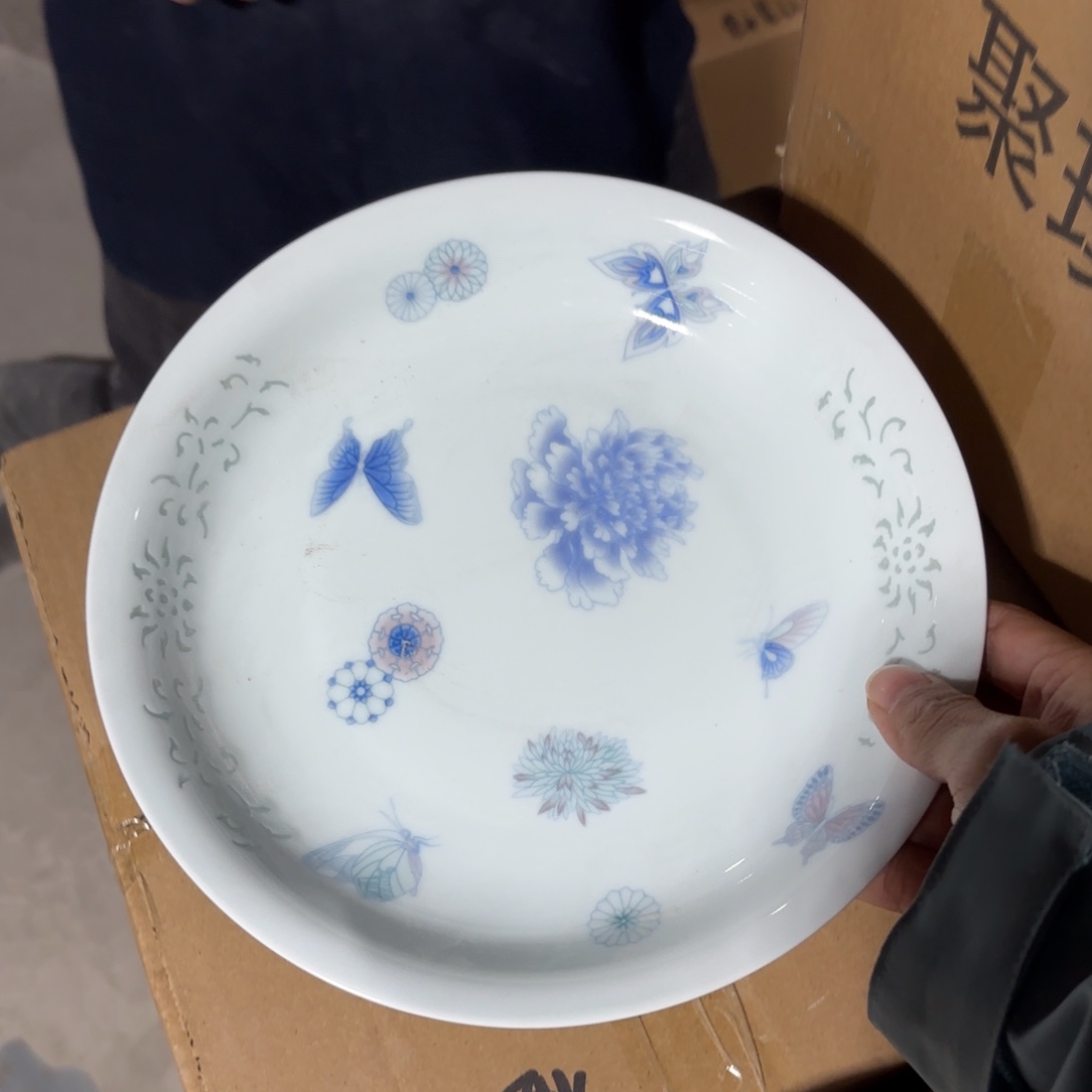 玉瓷景德镇陶瓷两只微瑕