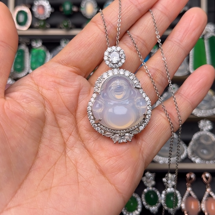 玛瑙/玉髓合金颈饰