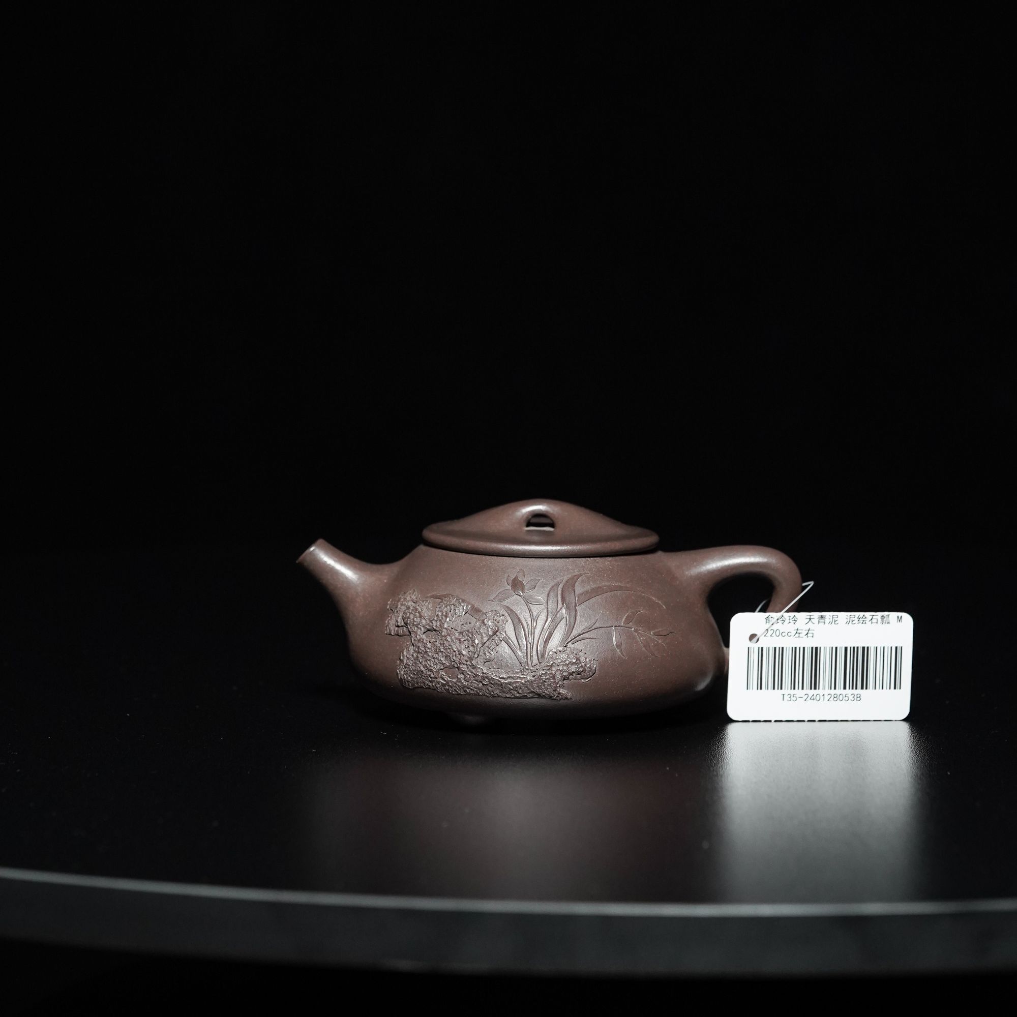 47号俞玲玲天青泥泥绘石瓢