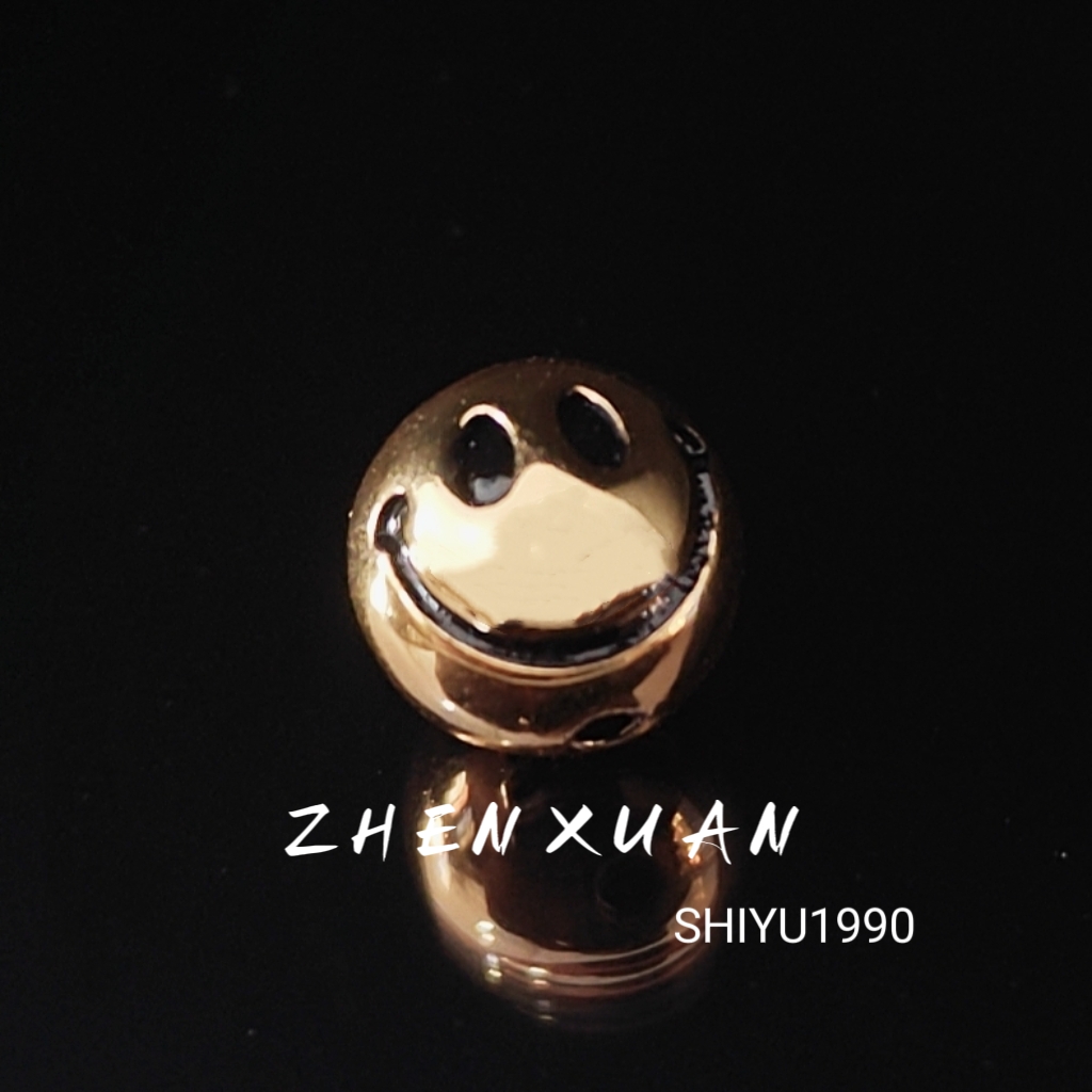 喜玩玩笑脸珠尺寸9mm文玩配饰