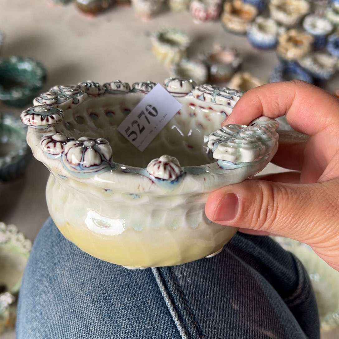 陶瓷景德镇手工花盆