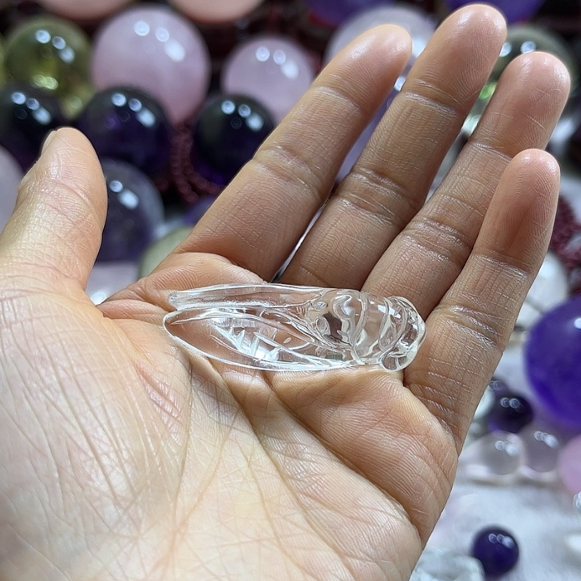 【闪购商品】水晶摆件知了未镶嵌