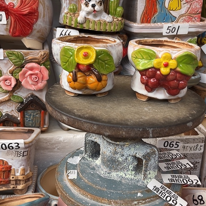 粗陶材质多肉花盆