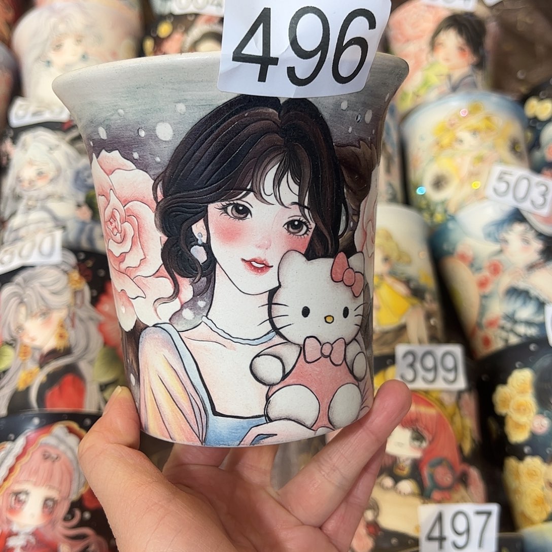 景德镇炫彩手绘口12.5