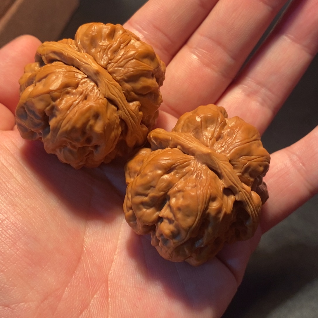 覌***心吊坠文玩核桃123865nvwxw