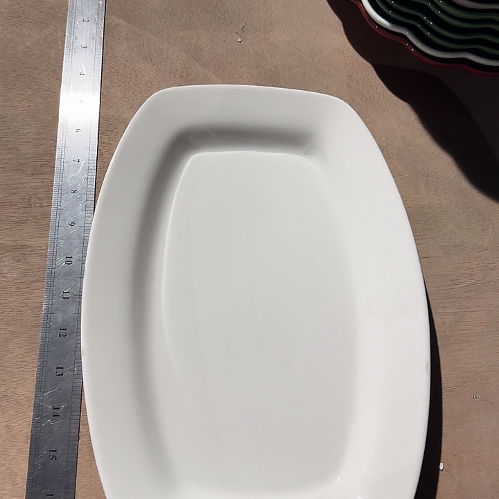 瓷12.8 英寸 鱼盘 2 个