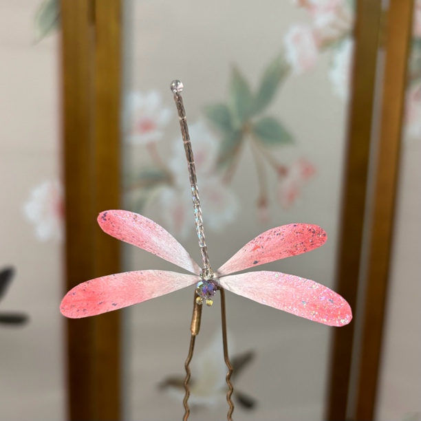 非遗绒花【蜻蜓】桑蚕丝绒花不支持七天无理由退换货