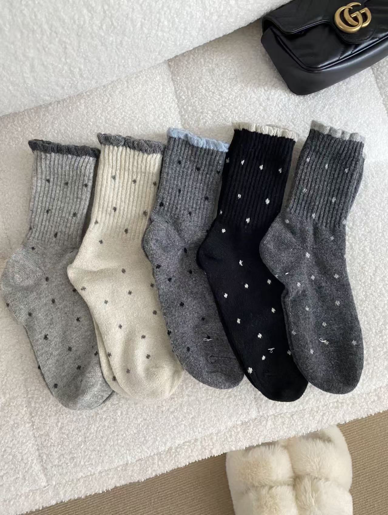 日式可爱风四季中筒袜常规款（直播间为准）