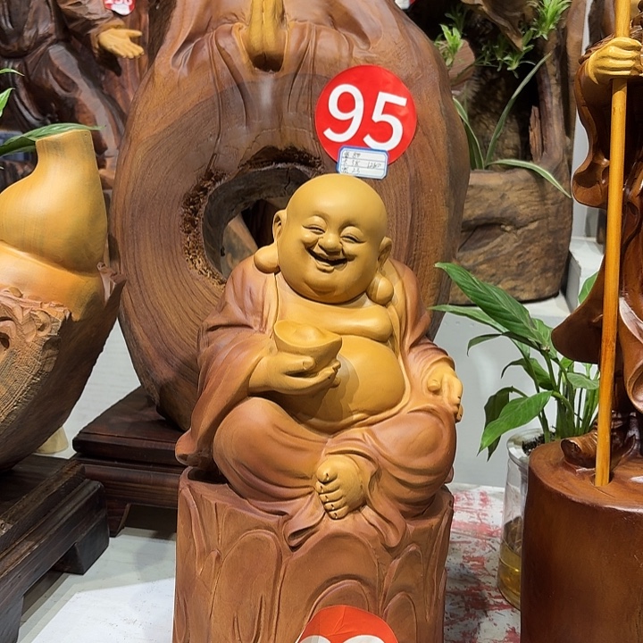 香樟木香樟木人物雕刻摆件