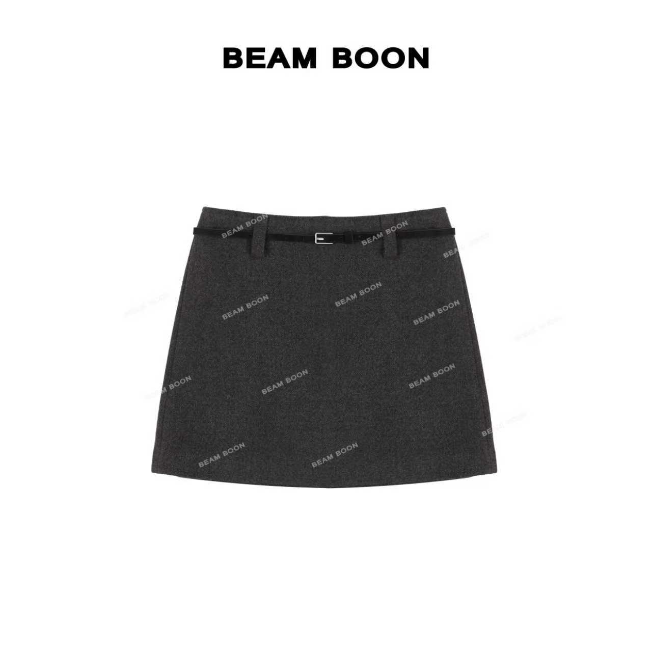 【余雅半裙12】高比例！秋冬毛呢绒感高腰包臀斜挎显瘦A字半身裙