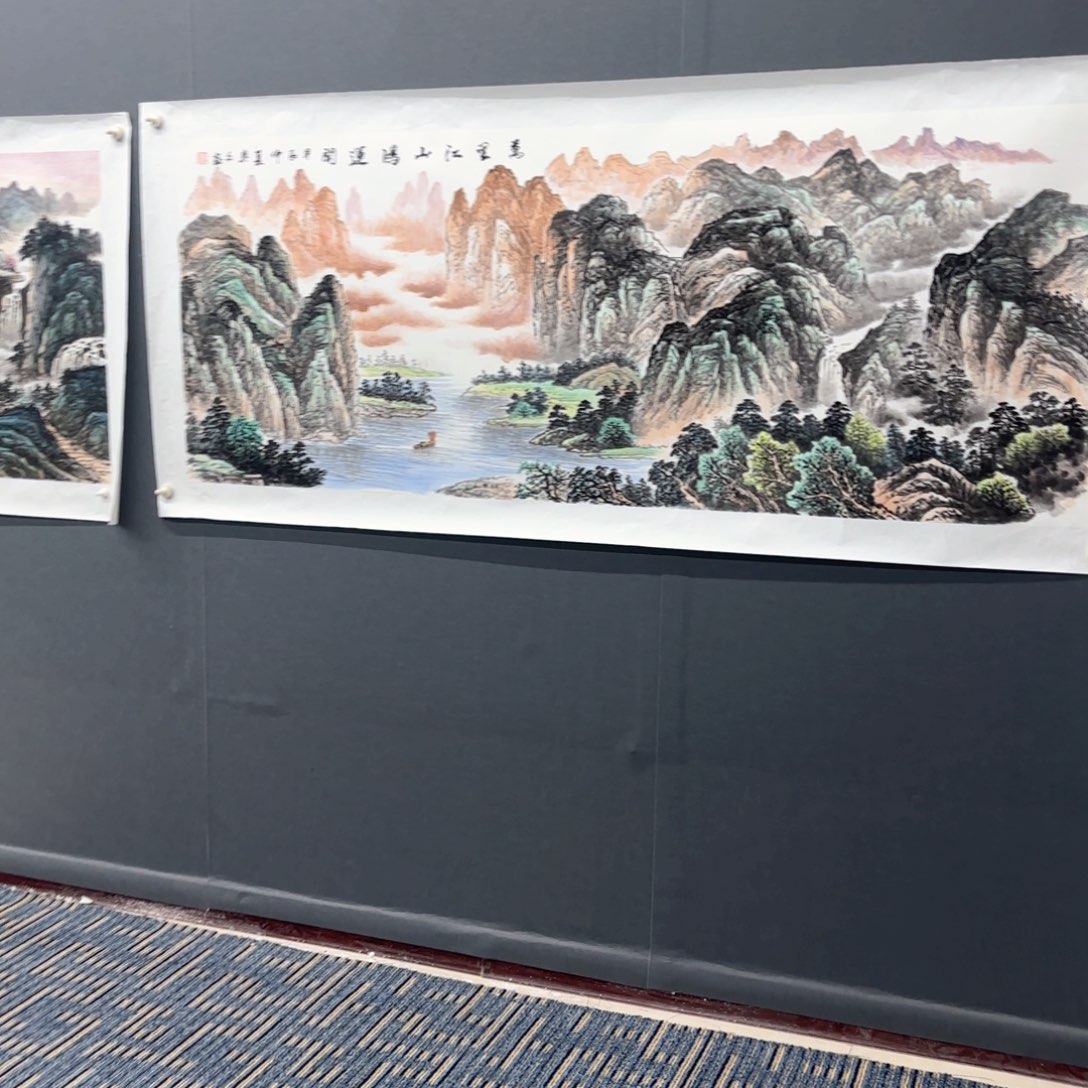 国画美***斋夏兴文180/70山水马