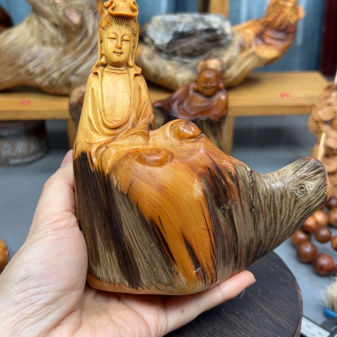 奇***迹柏木崖柏木摆件手把件