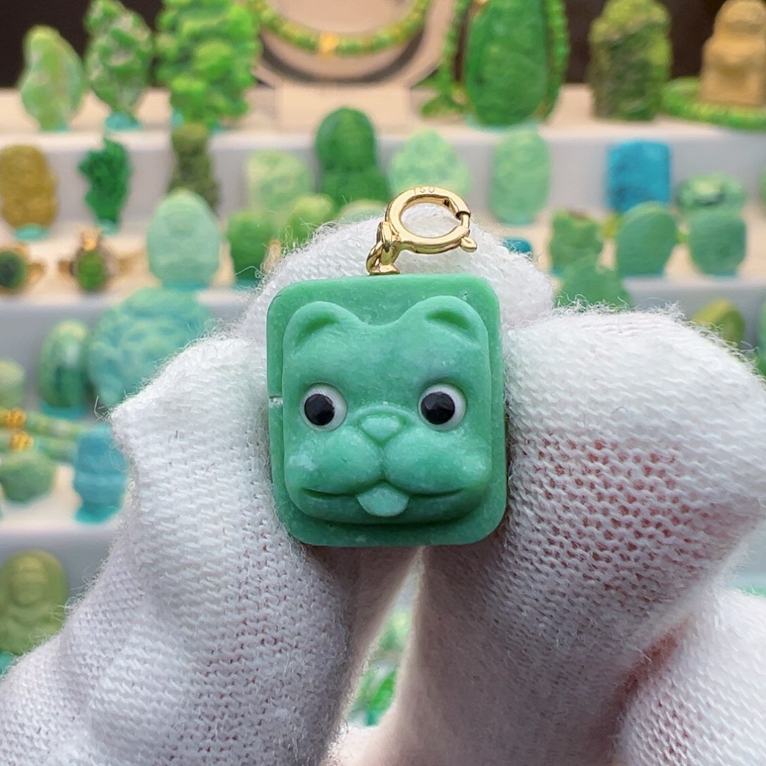 绿松石未镶嵌绿松石、主播何丽