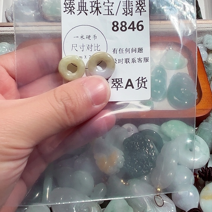 翡翠颈饰未镶嵌8846。