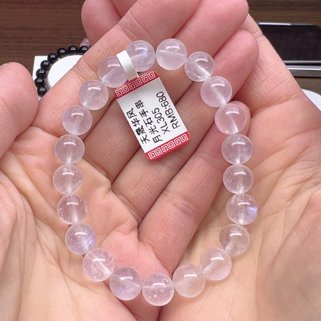 长石手串未镶嵌信*蓝月光10
