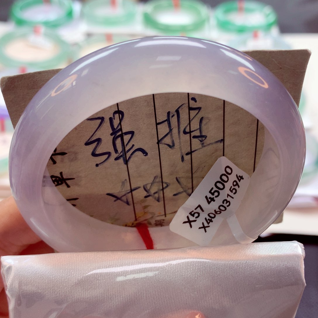 翡翠手镯未镶嵌（莫莫26）57正24号
