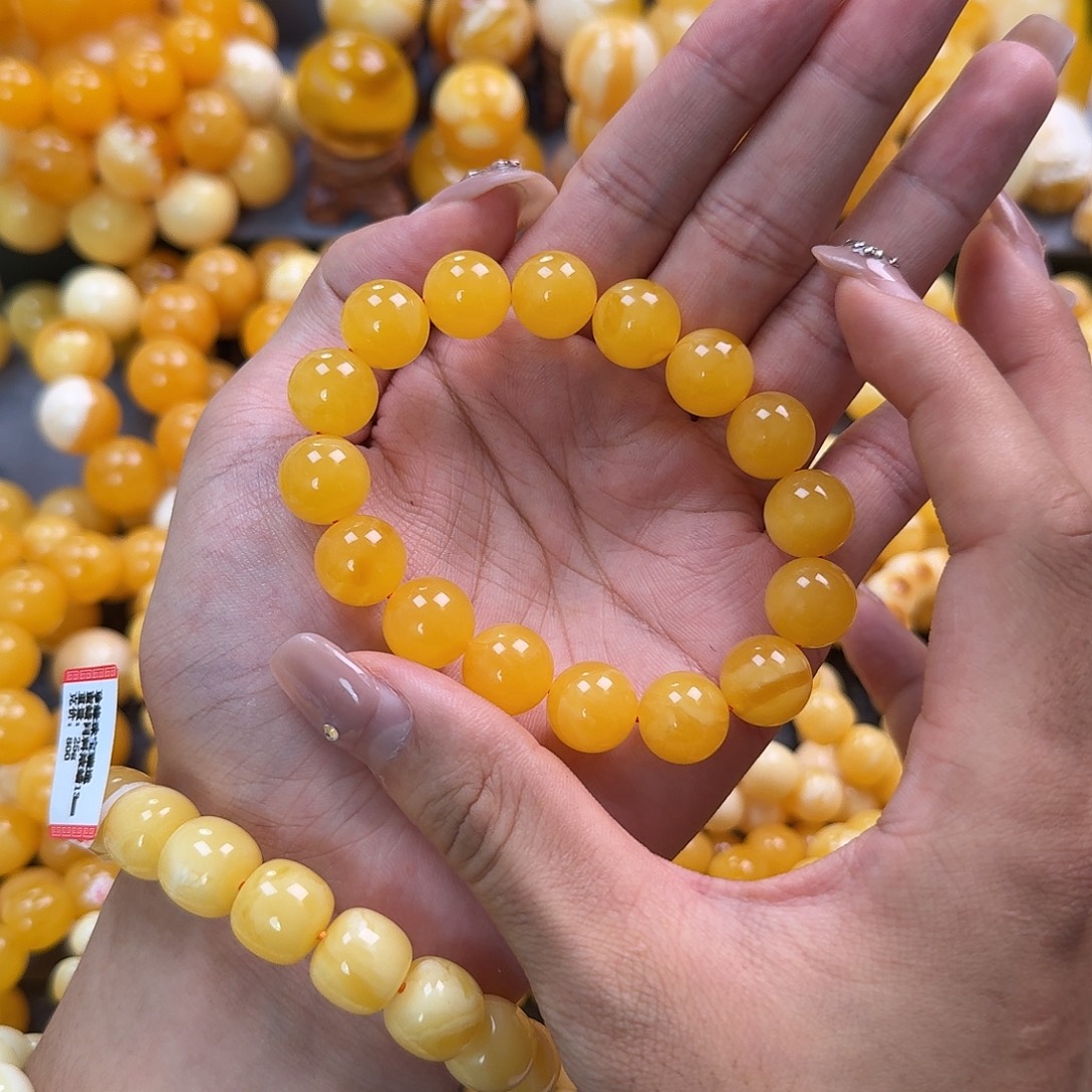 蜜蜡未镶嵌珠宝奇石同料13mm