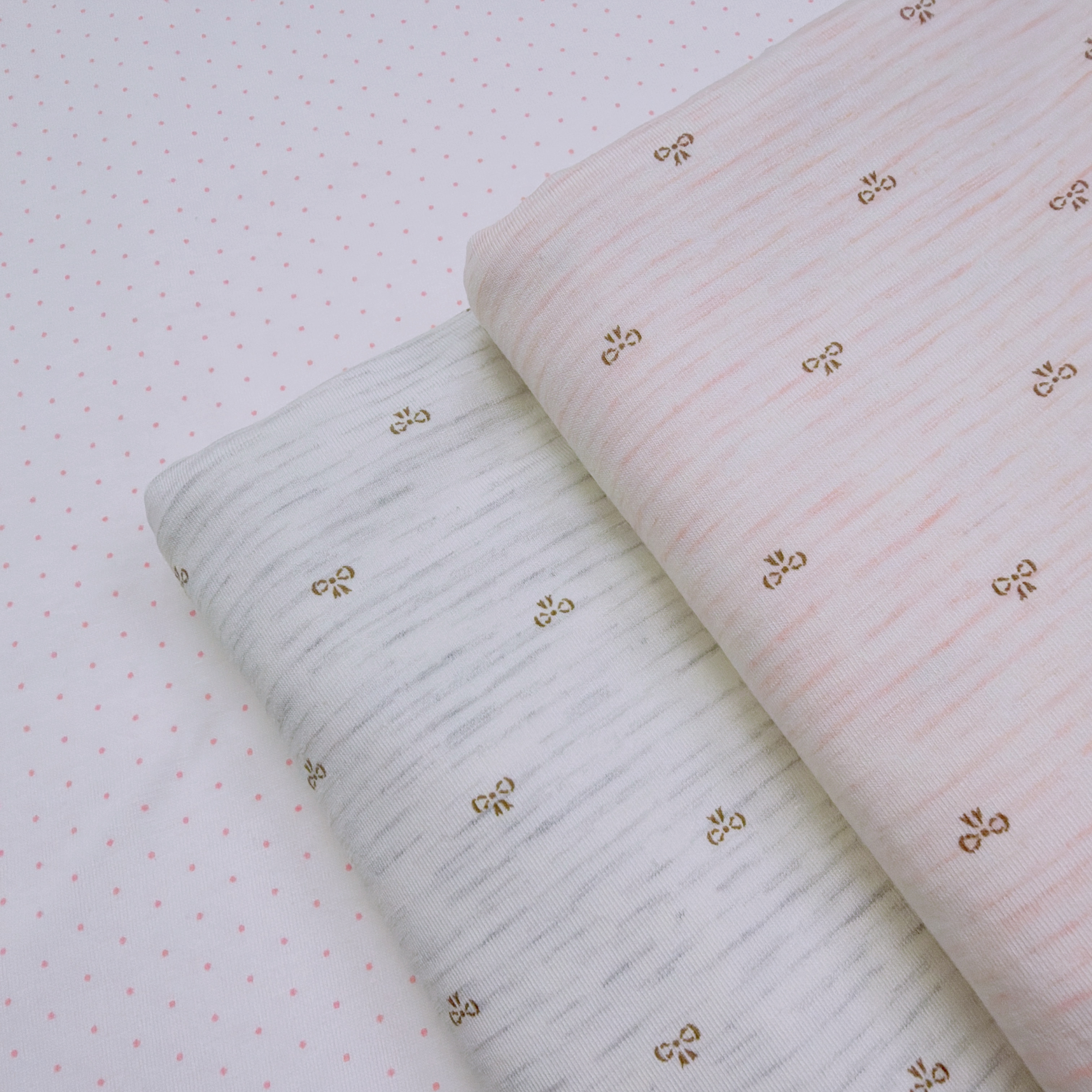 565纯棉a类彩棉蝴蝶结莱卡弹力针织内裤手工diy面料一米【宽1.75】