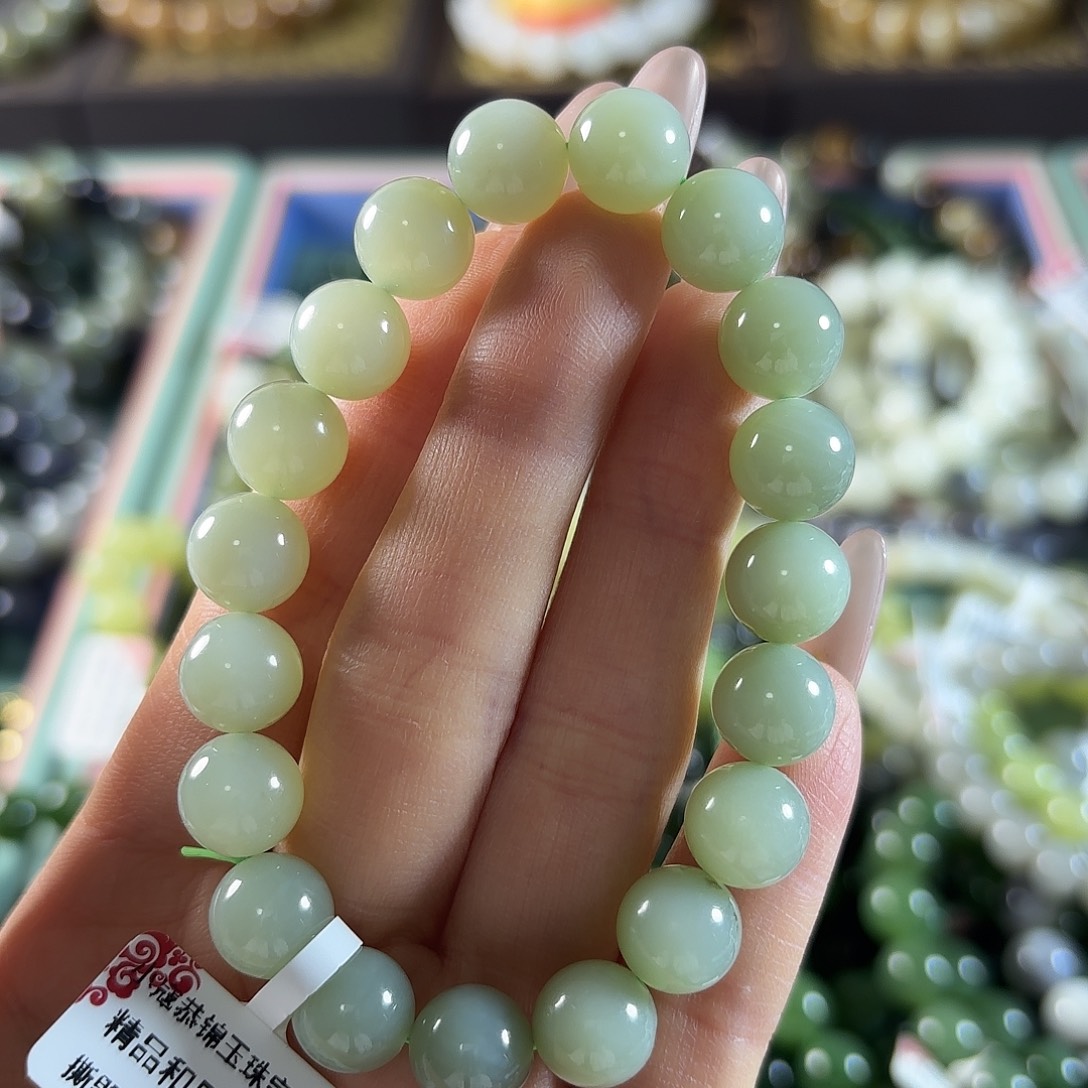 和田玉未镶嵌手链86