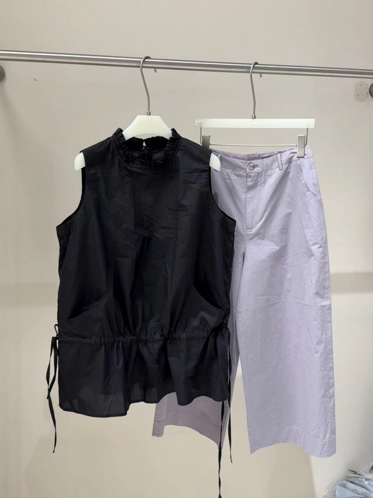 CYYHOME 自制紫色直筒九分裤